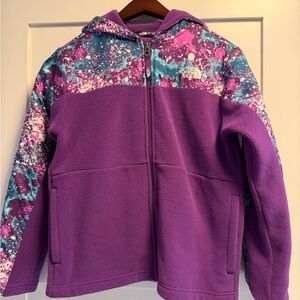 The North Face Kids' Purple Fleece Hoodie